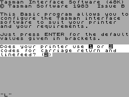 Running screen