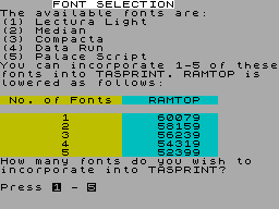 Running screen