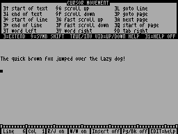 Running screen
