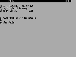 Running screen