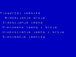 Running screen