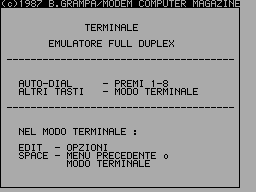 Running screen