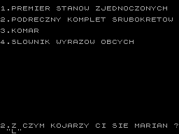 Running screen