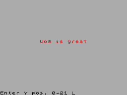 Running screen