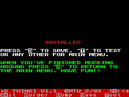 Running screen