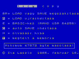 Running screen