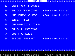 Running screen