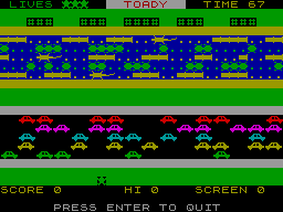 Running screen