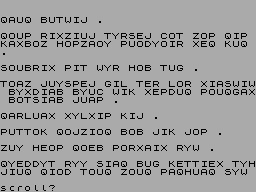 Running screen