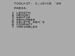 Running screen