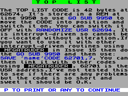 Running screen