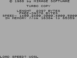 Running screen