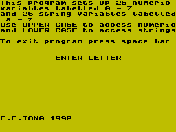 Running screen