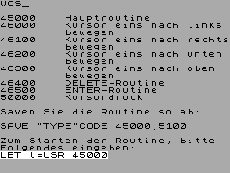 Running screen