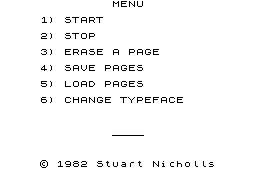 Running screen