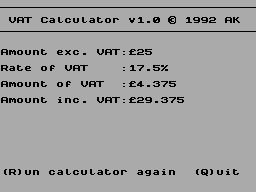 Running screen