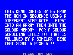 Running screen