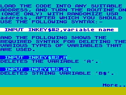 Running screen