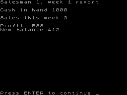 Running screen