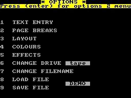 Running screen