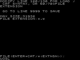 Running screen