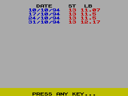 Running screen
