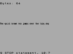 Running screen