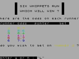 Running screen