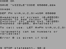 Running screen