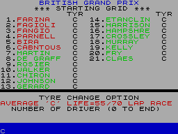 Running screen