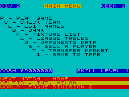 Running screen