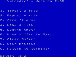 Running screen