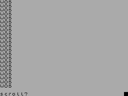 Running screen