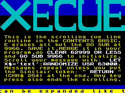 Running screen