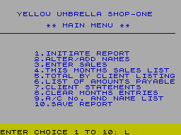 Running screen