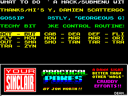 Running screen