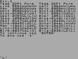 Running screen