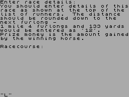 Running screen