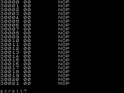 Running screen