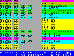 Running screen