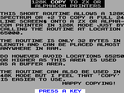 Running screen