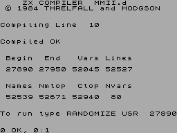 Running screen