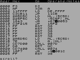 Running screen