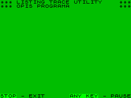 Running screen