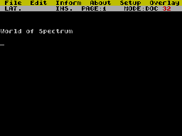 Running screen