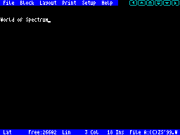 Running screen