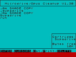 Running screen