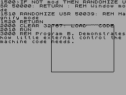 Running screen