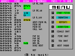 Running screen