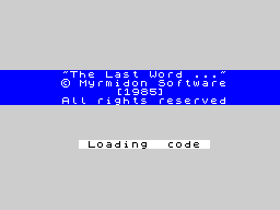 Loading screen